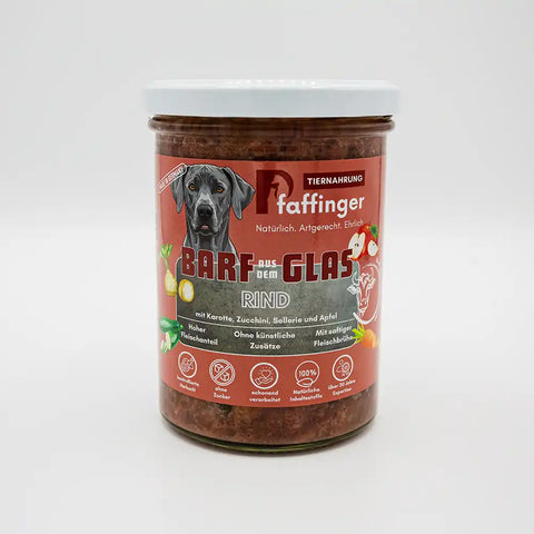 Barf im Glas, natürlich, artgerecht
