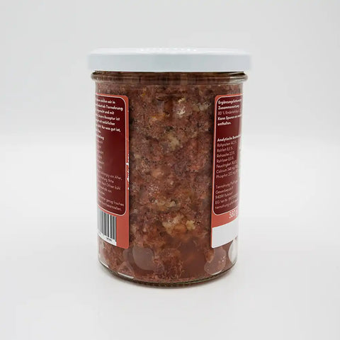 Barf Kehlfleisch aus dem Glas