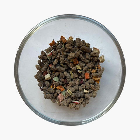 Trockenbarf Lamm für Hunde-Vollnahrung mit 80% Fleisch und Innereien, schonend getrocknet