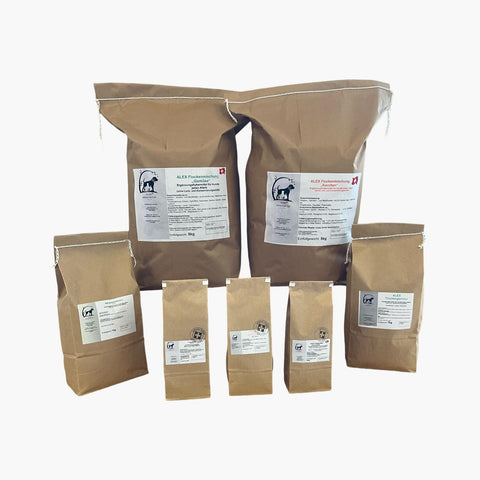 Hundefutter gemischt  enthält viel Gemüse glutenfrei für Hunde