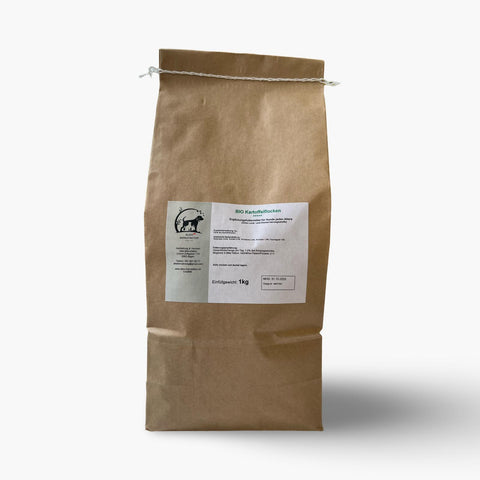alex-manufaktur bio kartoffelflocken für hunde – schonend gegart & als futterzusatz ideal