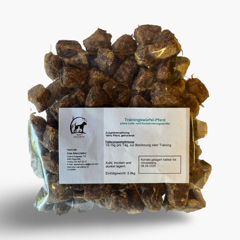 alex-manufaktur trainingswürfel pferd – proteinreicher hundesnack fürs training