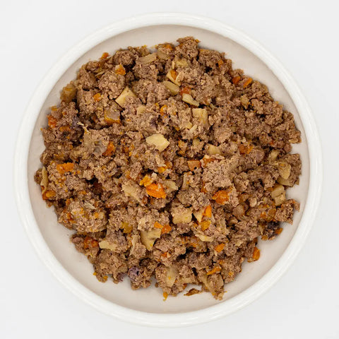 Barf Kaninchen  mit Gemüse im Glas